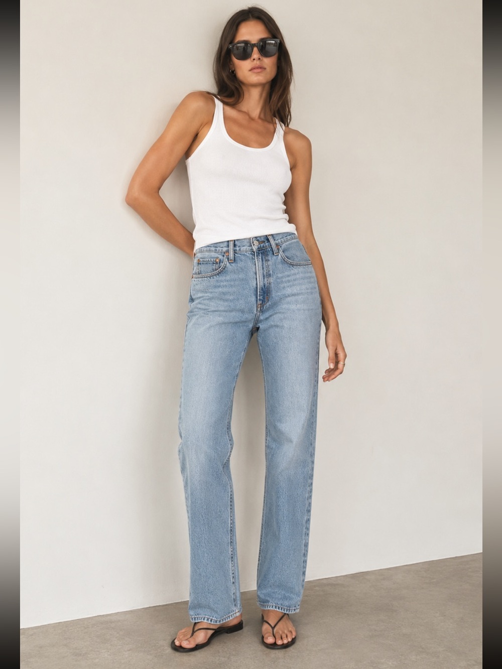 AGOLDE 90s Mid-Rise Straight Leg Jeans